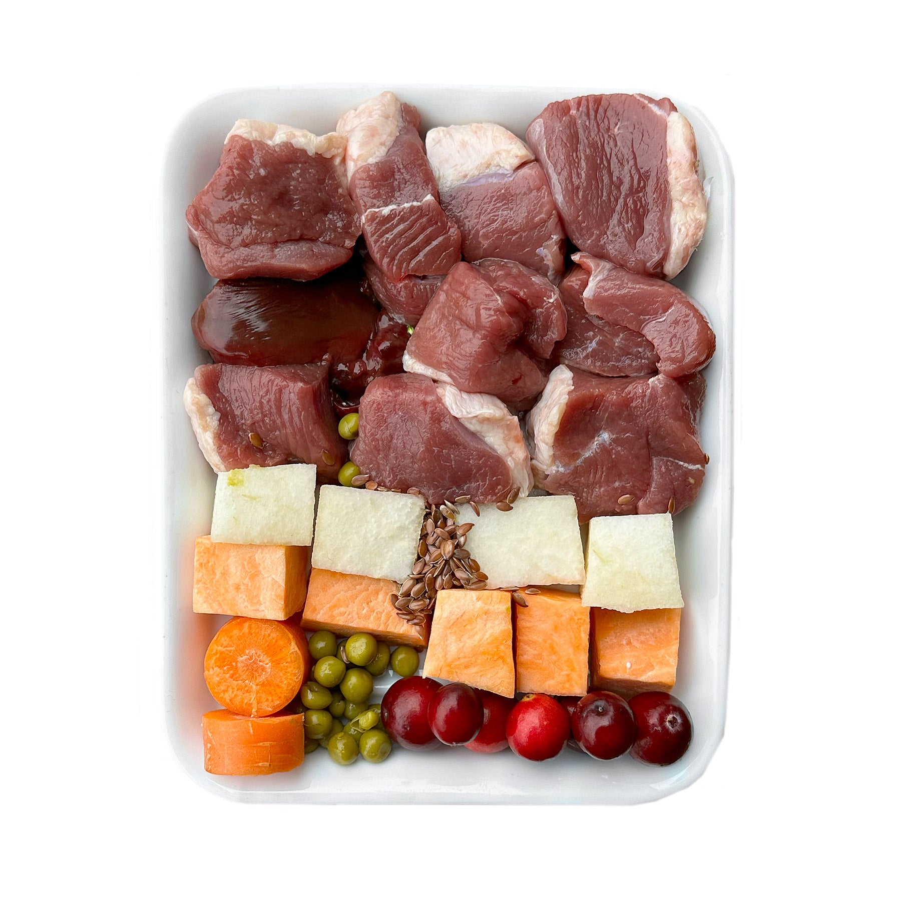 Canard à la patate douce, poire et canneberges (500g)