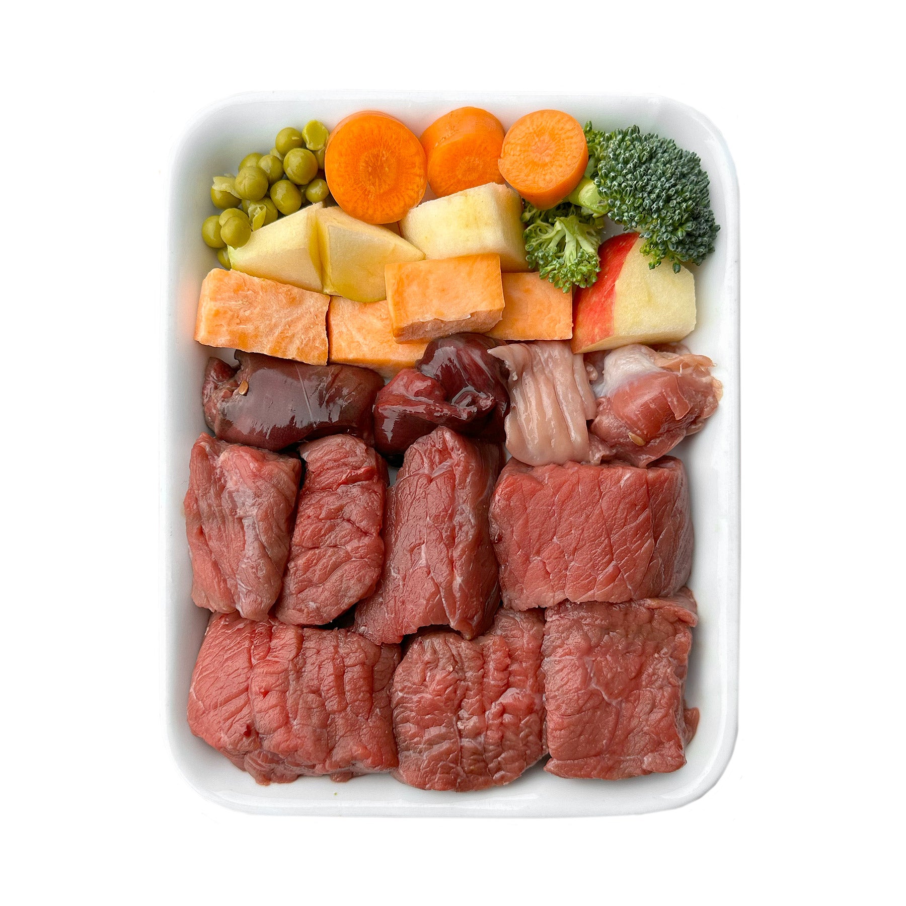 Bœuf à la patate douce, pomme et brocoli (500g)
