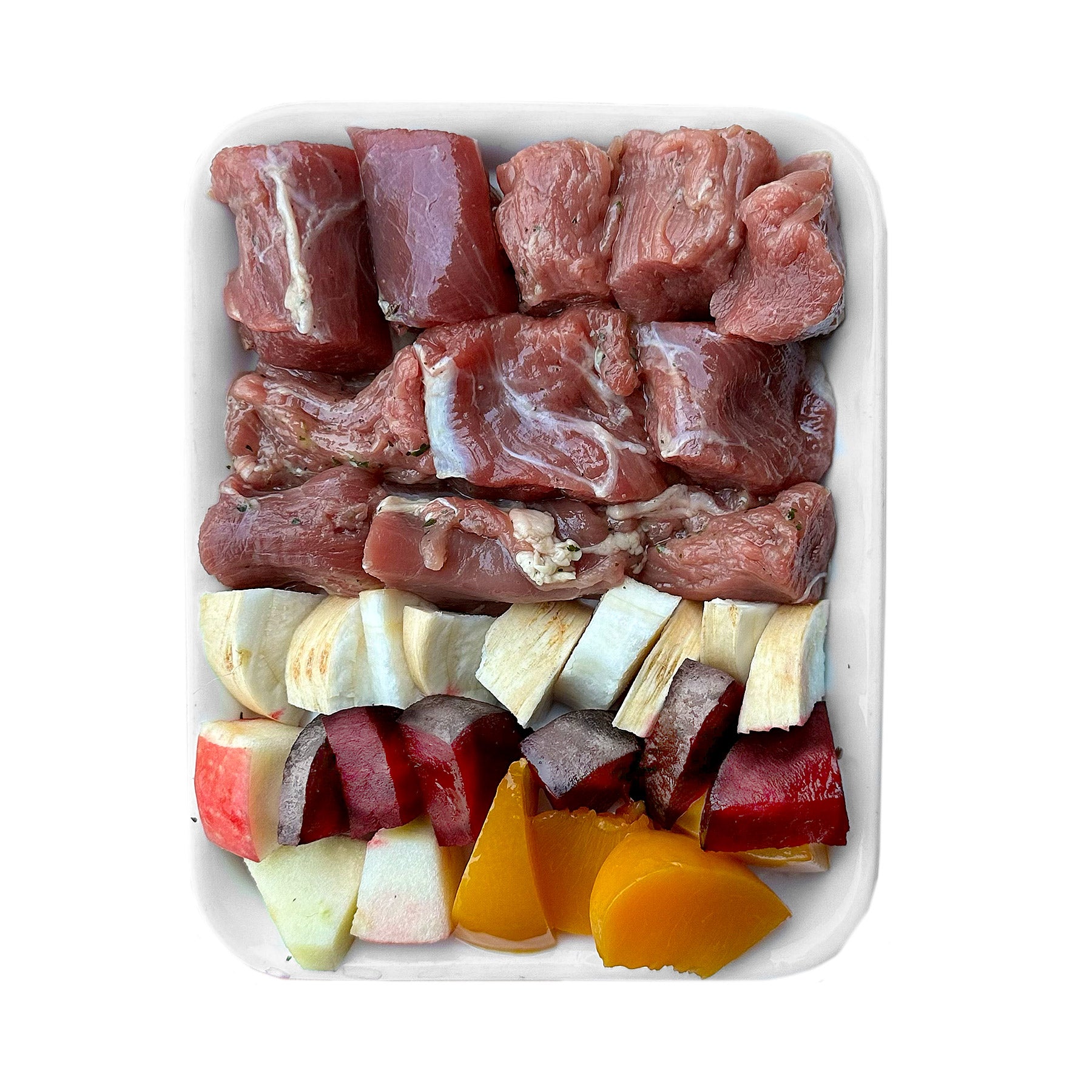 Chèvre au manioc, carotte et pêche (500g)